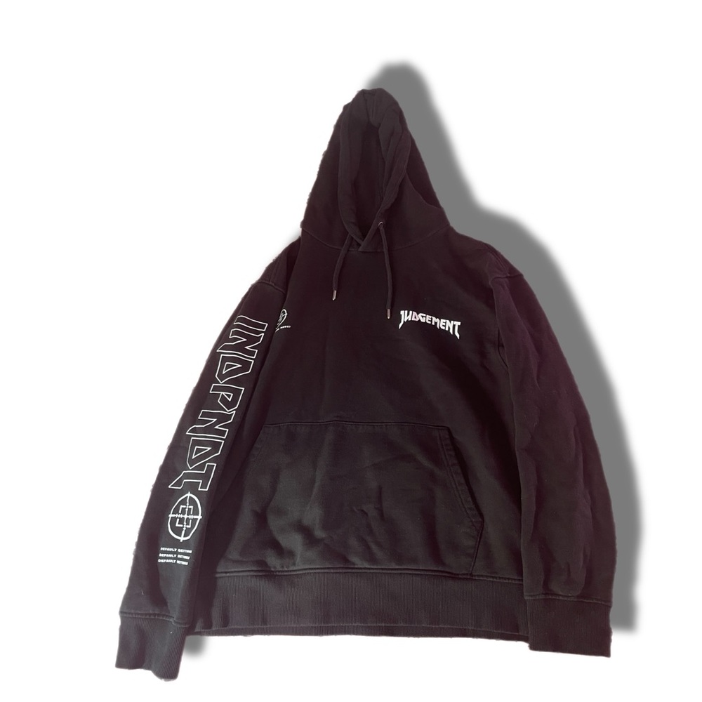 ASOS Black Hoodie with Sleeve Branding